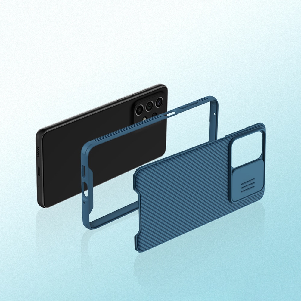 Nillkin CamShield Pro Case panssaroitu kotelo kansi kameran suojus Samsung Galaxy A73 Musta