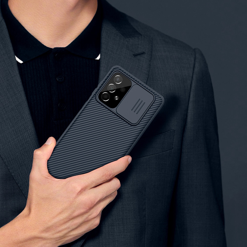 Nillkin CamShield Pro Case panssaroitu kotelo kansi kameran suojus Samsung Galaxy A73 Musta