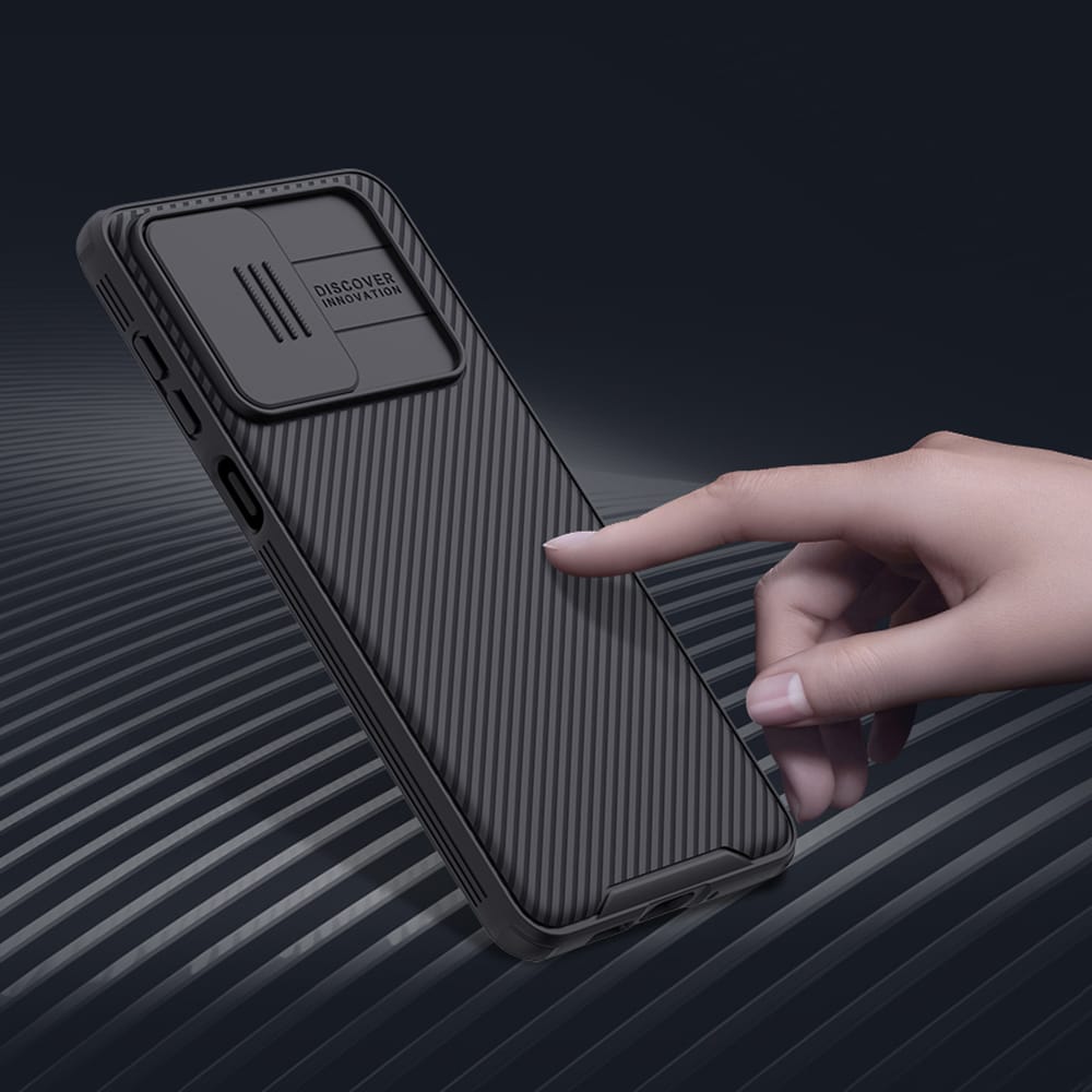Nillkin CamShield Pro Case panssaroitu asia kansi kameran suojus Samsung Galaxy A73 sininen