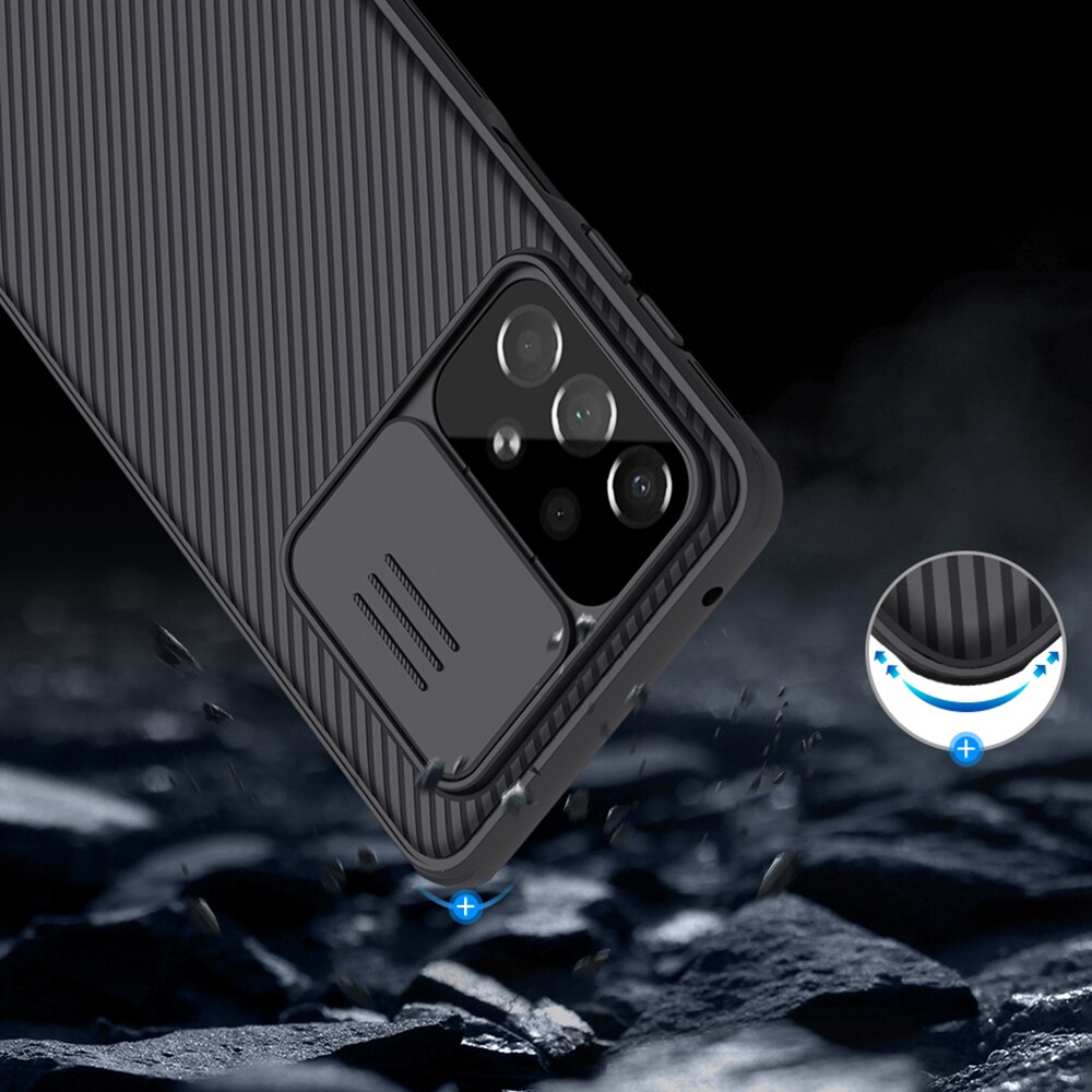 Nillkin CamShield Pro Case panssaroitu asia kansi kameran suojus Samsung Galaxy A73 sininen