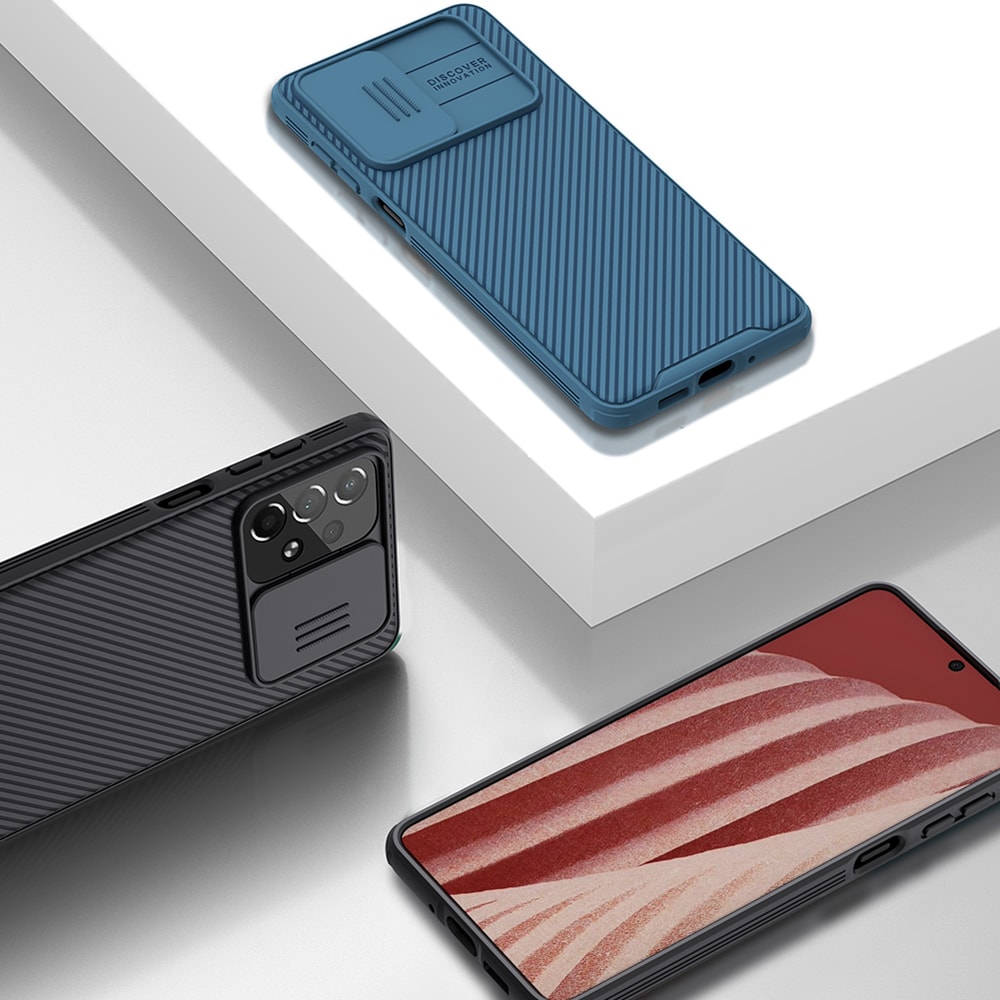 Nillkin CamShield Pro Case panssaroitu asia kansi kameran suojus Samsung Galaxy A73 sininen