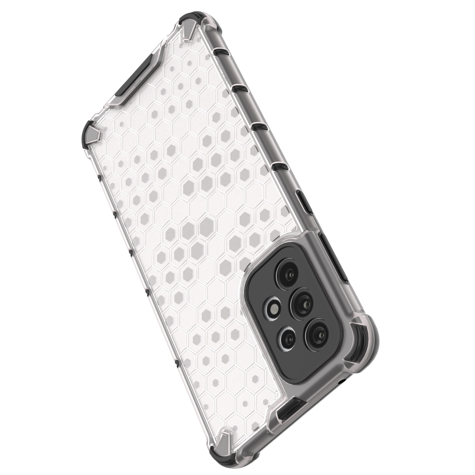 Honeycomb tapauksessa panssaroitu kansi geelirunko Samsung Galaxy A73 musta