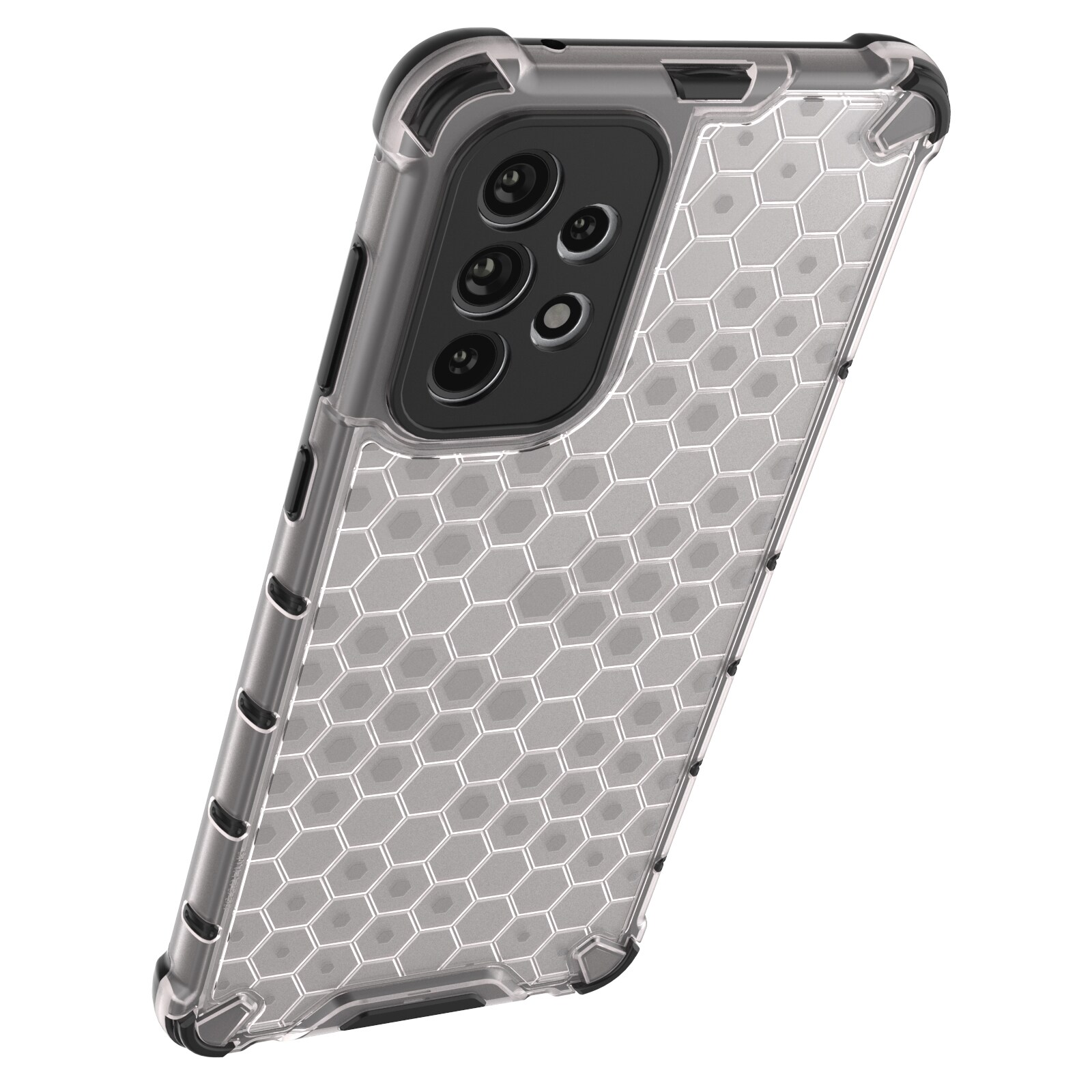Honeycomb tapauksessa panssaroitu kansi geelirunko Samsung Galaxy A73 läpinäkyvää varten