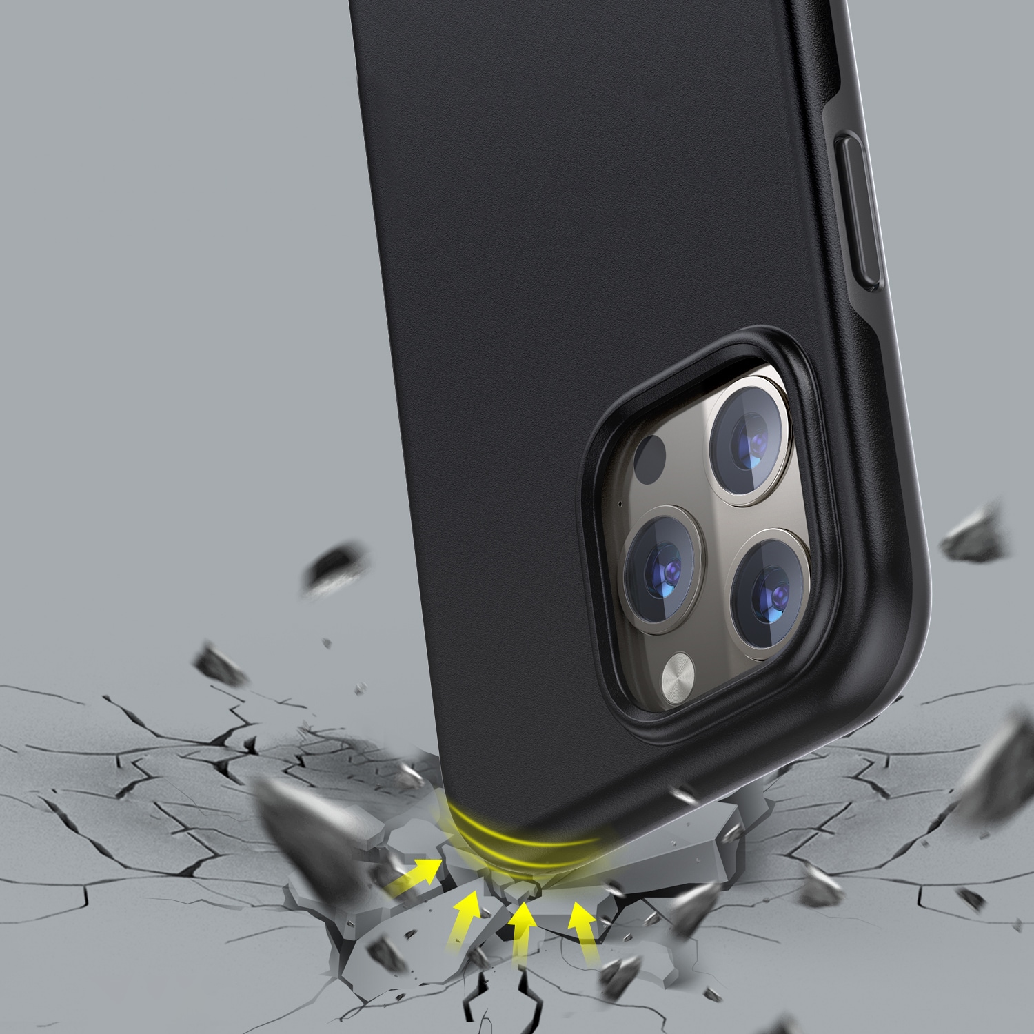 Choetech MFM Anti-drop tapauksessa Made For MagSafe varten iPhone 13 Pro musta (PC0113-MFM-BK)