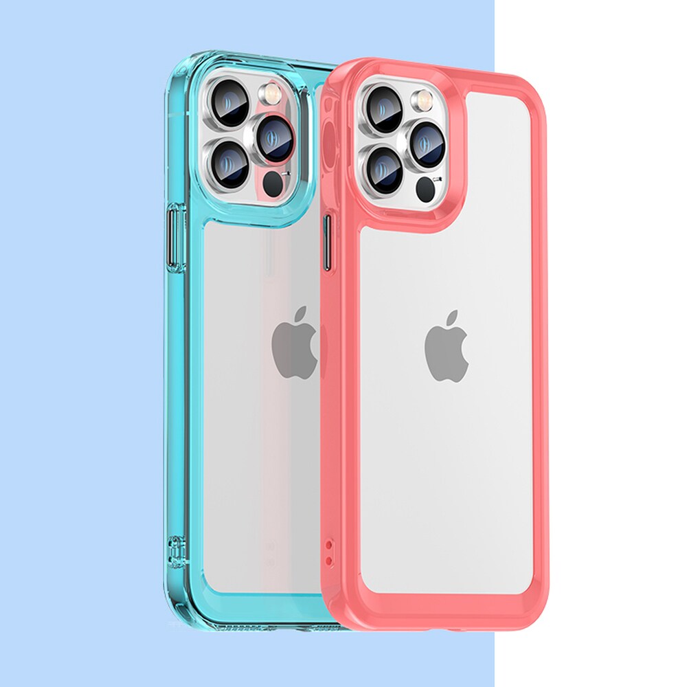 Outer Space Kotelo iPhone 12 Pro Max kova kansi geelikehyksellä sininen
