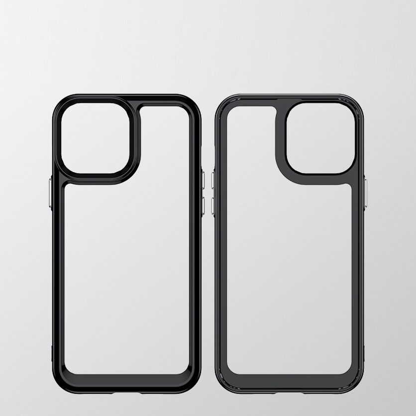 Outer Space Kotelo iPhone 12 Pro Max kova kansi geelikehyksellä sininen