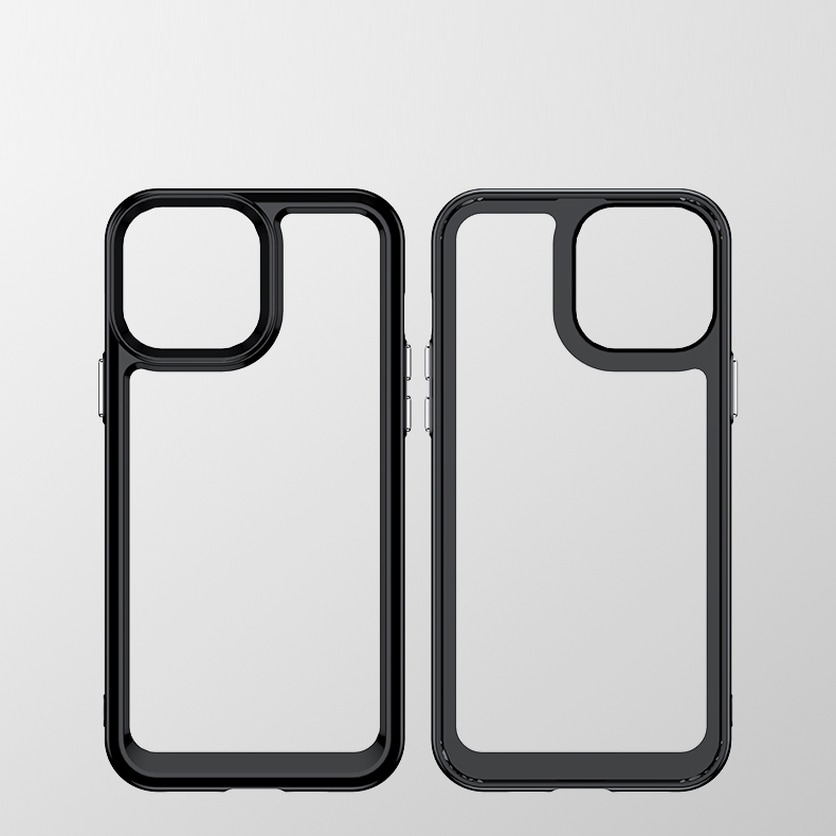 Outer Space Case Kotelo iPhone 12 Pro Max Kova kansi geelirunko punainen