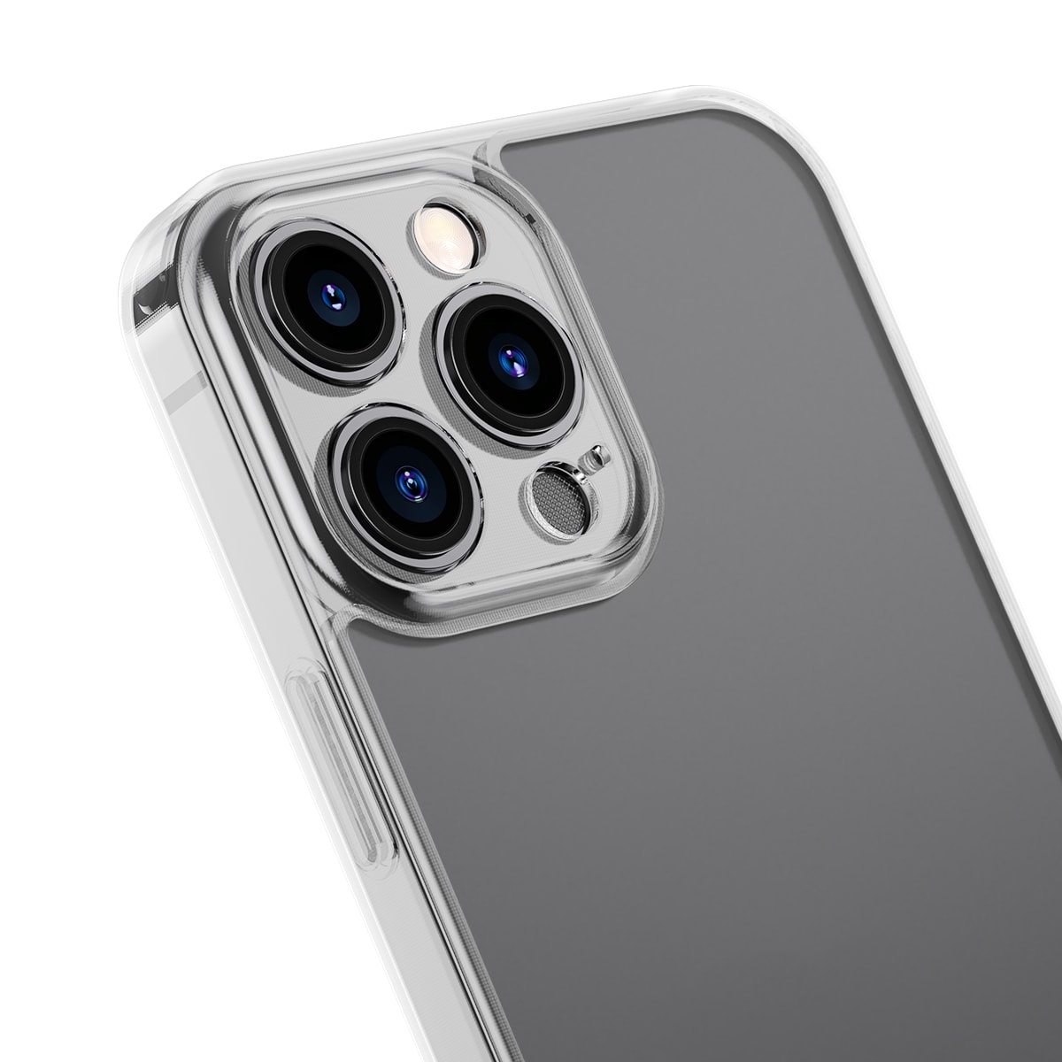 Baseus Himmeä lasi kotelo kansi iPhone 13 Pro Max Kova kansi geelikehyksellä läpinäkyvä (ARWS000802)