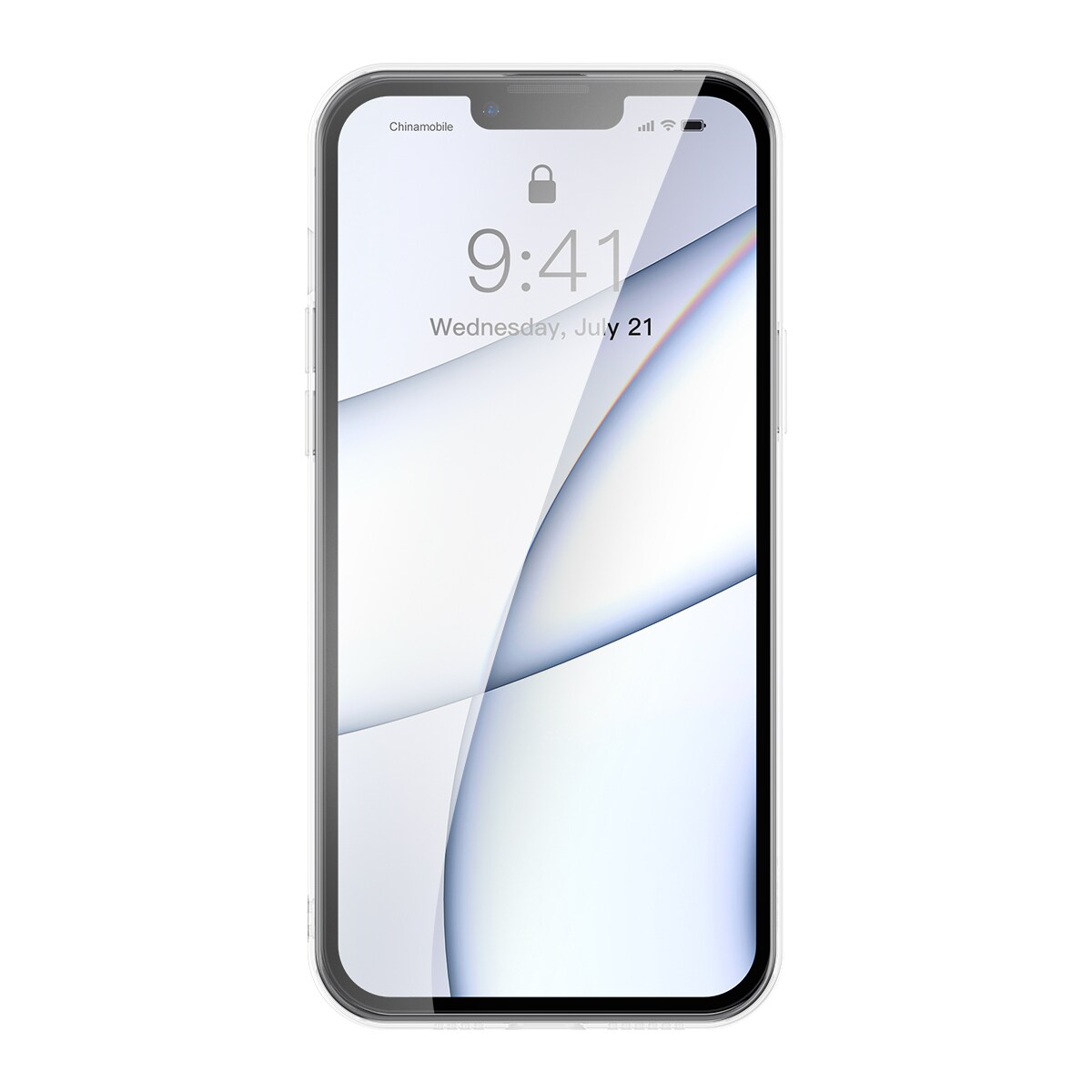 Baseus Himmeä lasi kotelo kansi iPhone 13 Pro Max Kova kansi geelikehyksellä läpinäkyvä (ARWS000802)