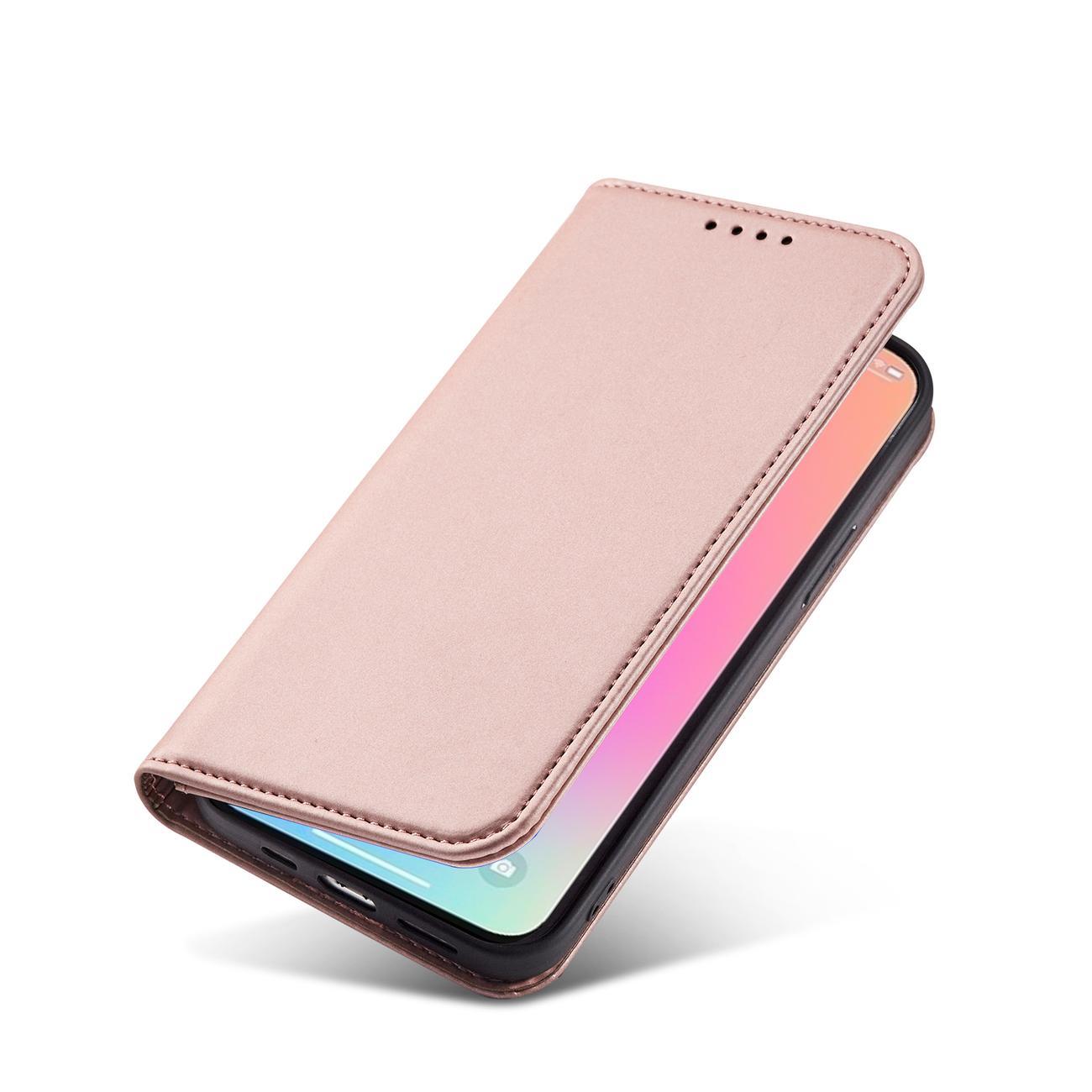 Magnet Korttikotelo iPhone 13 Pro Korttikotelo Kortti lompakko kortinhaltija vaaleanpunainen