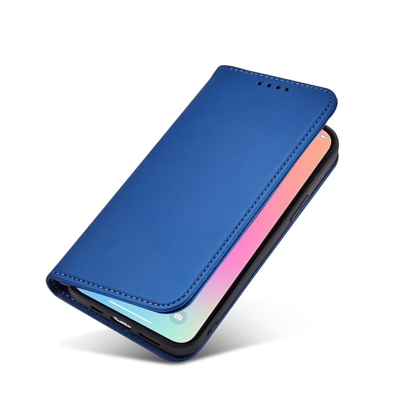 Magnet Korttikotelo iPhone 13 Pro Max Korttikotelo Kortti lompakko Kortinhaltija Sininen
