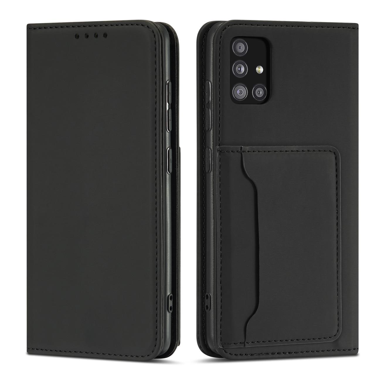Magnet Korttikotelo Kotelo Xiaomi Redmi Note 11 Pro Pussi Lompakko Kortinhaltija Musta