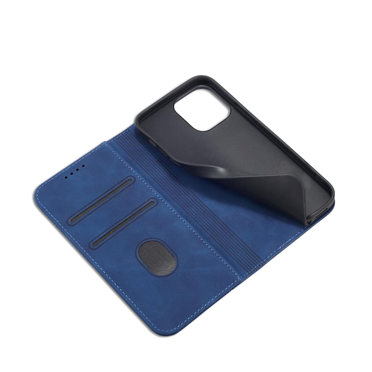 Magnet Fancy Case Case for iPhone 13 Pro Max Pouch kortti lompakko kortinhaltija sininen