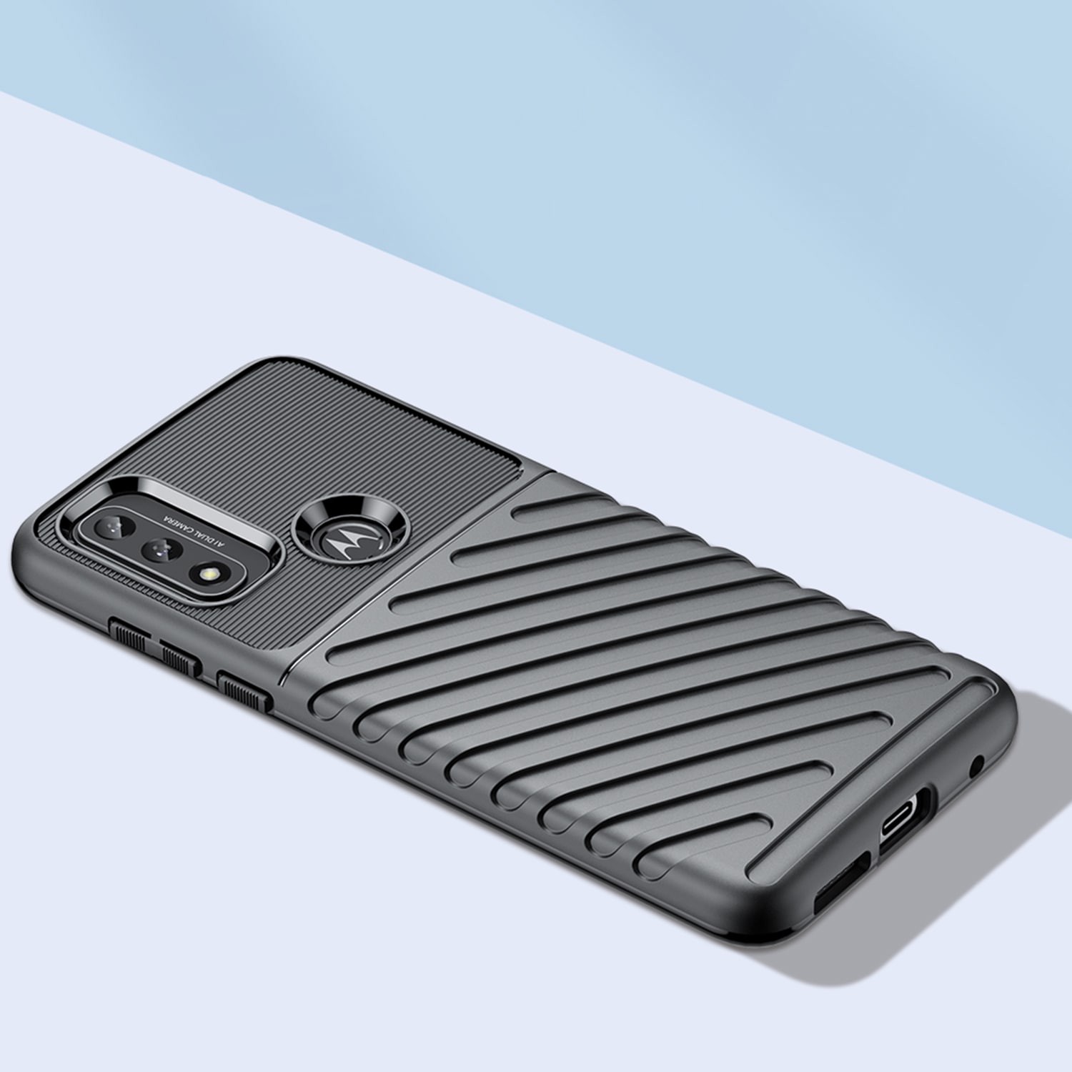 Thunder Case joustava panssaroitu suojus Motorola Moto G Play 2022 musta