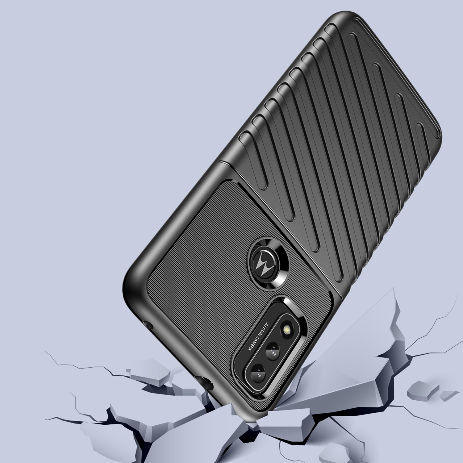 Thunder Case joustava panssaroitu suojus Motorola Moto G Play 2022 musta