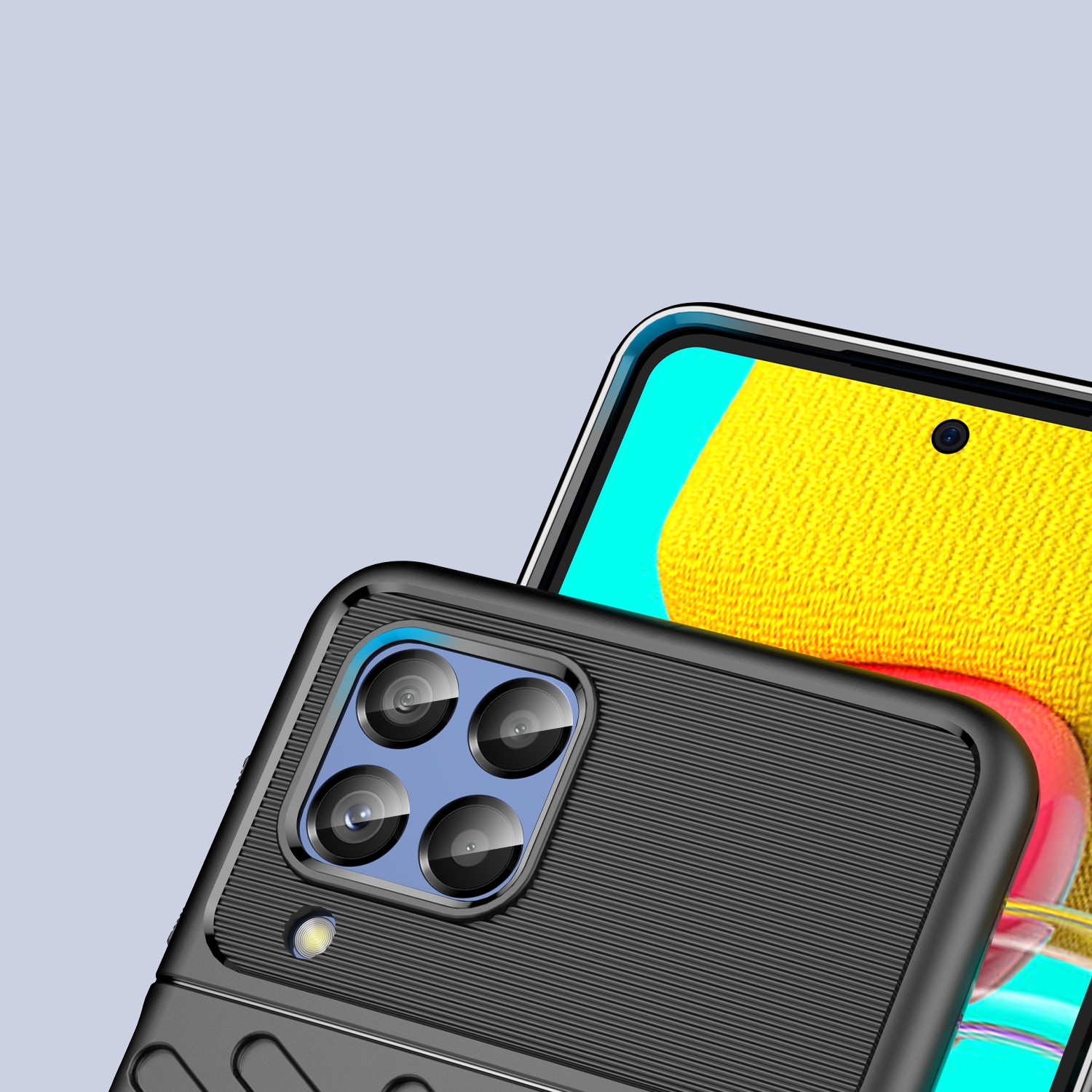 Thunder Case joustava panssaroitu suojus Samsung Galaxy M53 5G musta