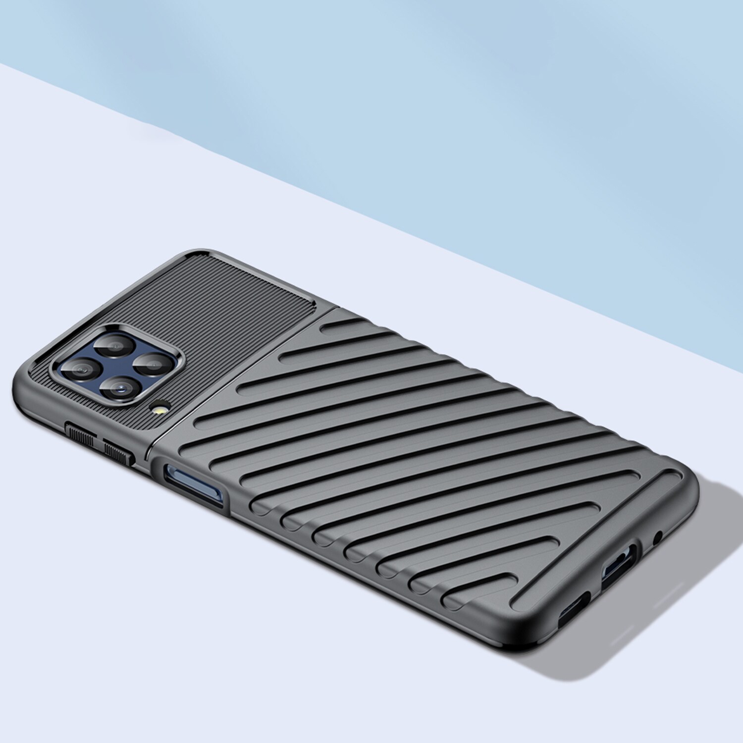 Thunder Case joustava panssaroitu suojus Samsung Galaxy M53 5G musta