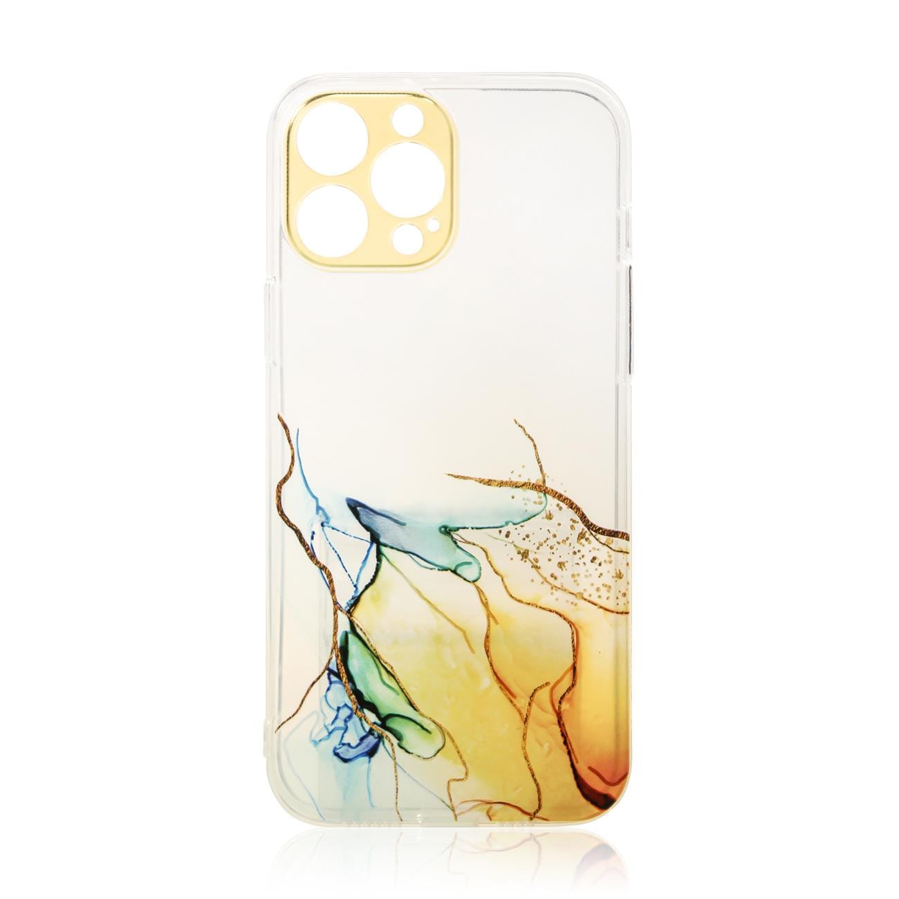 Marble Case Cover varten Xiaomi Redmi Note 11 Gel Cover oranssi marmori marmori