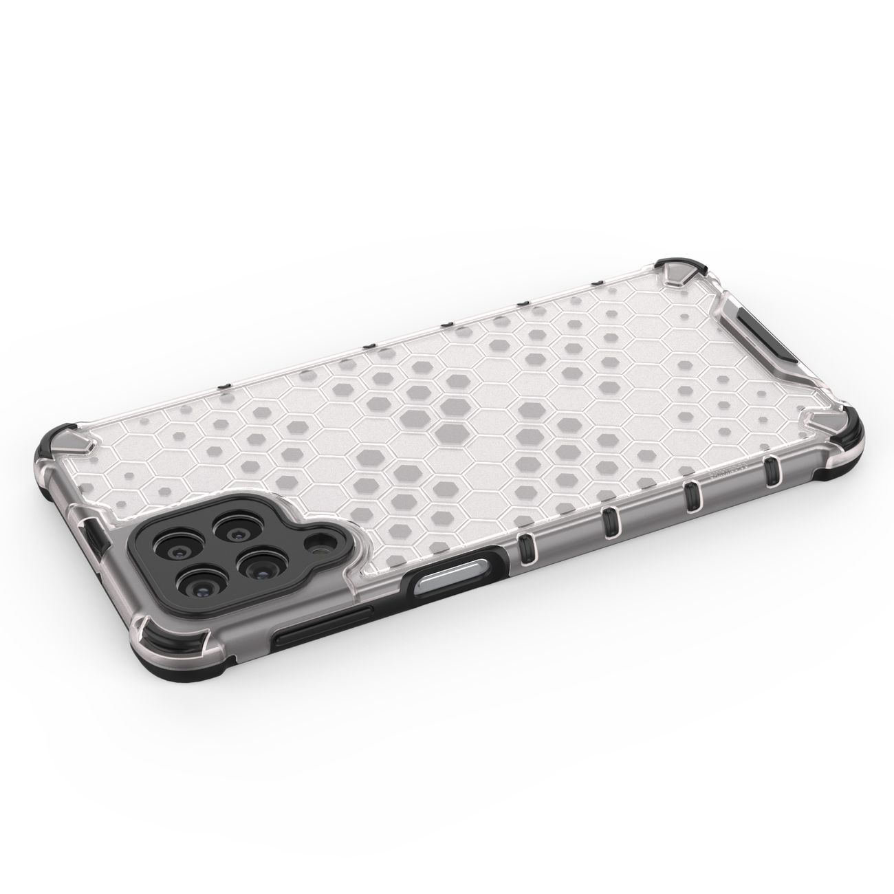 Honeycomb tapauksessa panssaroitu kansi geelirunko Samsung Galaxy M53 5G läpinäkyvää varten