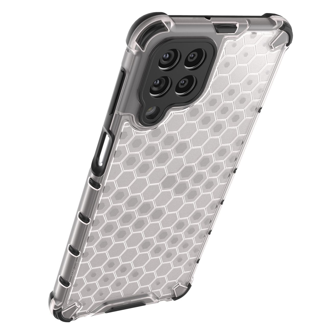 Honeycomb tapauksessa panssaroitu kansi geelirunko Samsung Galaxy M53 5G läpinäkyvää varten