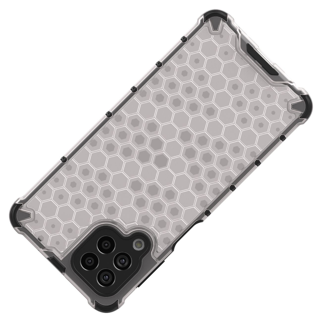 Honeycomb tapauksessa panssaroitu kansi geelirunko Samsung Galaxy M53 5G läpinäkyvää varten