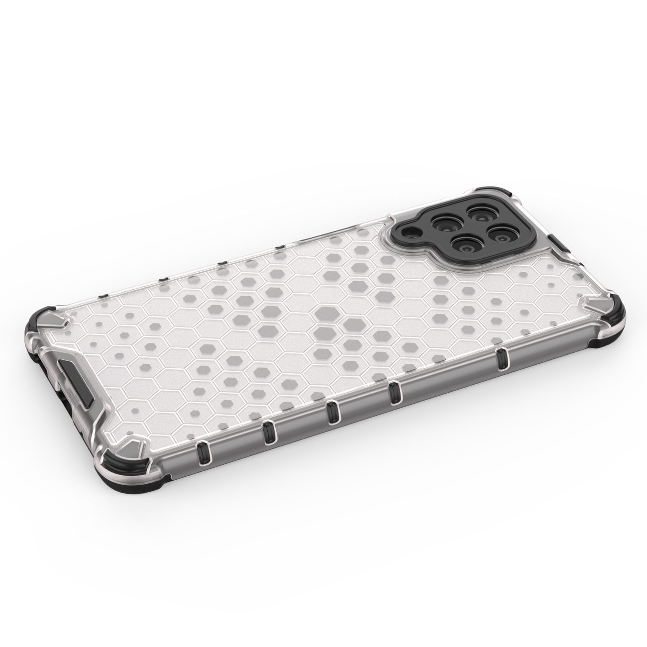 Honeycomb tapauksessa panssaroitu kansi geelirunko Samsung Galaxy M53 5G musta