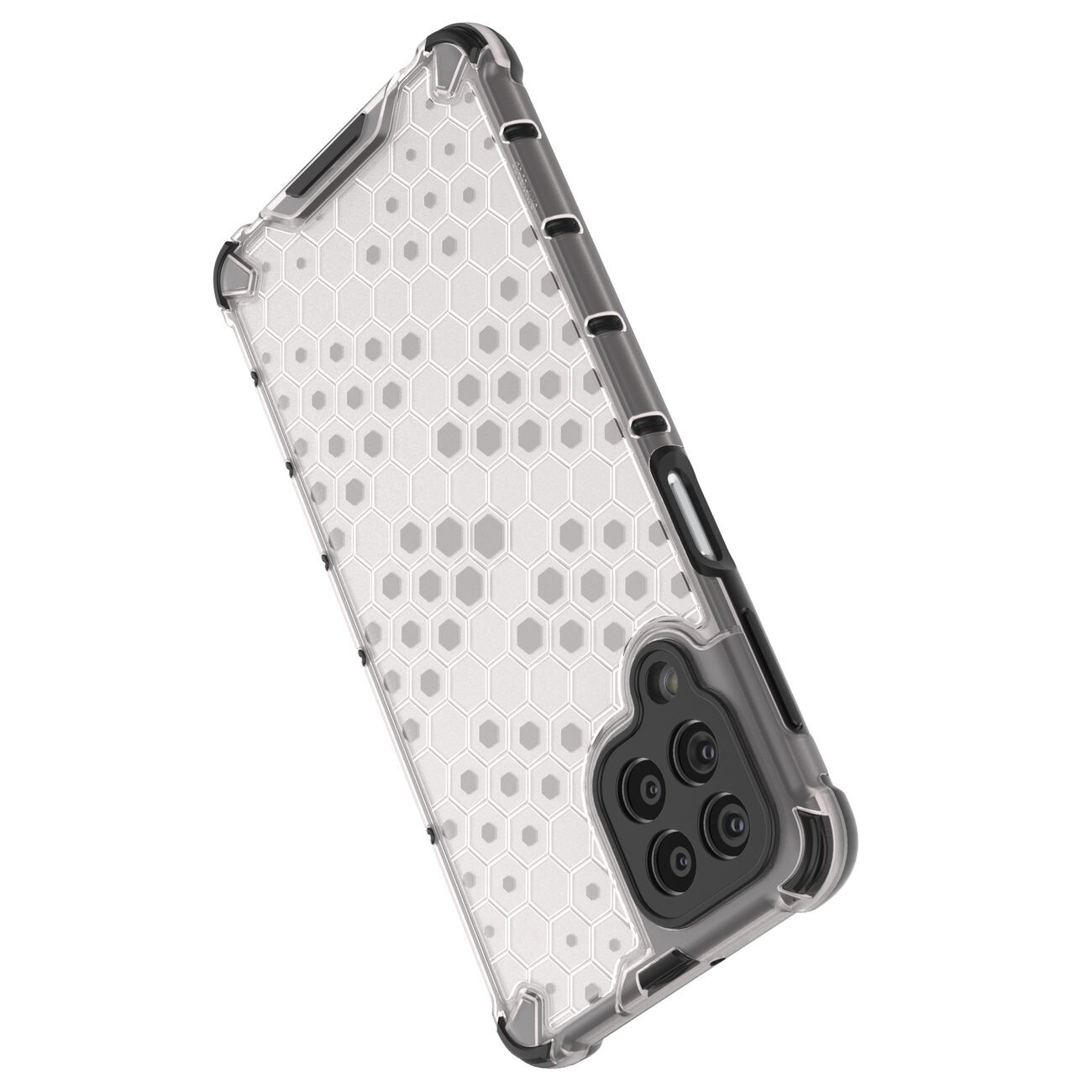 Honeycomb tapauksessa panssaroitu kansi geelirunko Samsung Galaxy M53 5G musta