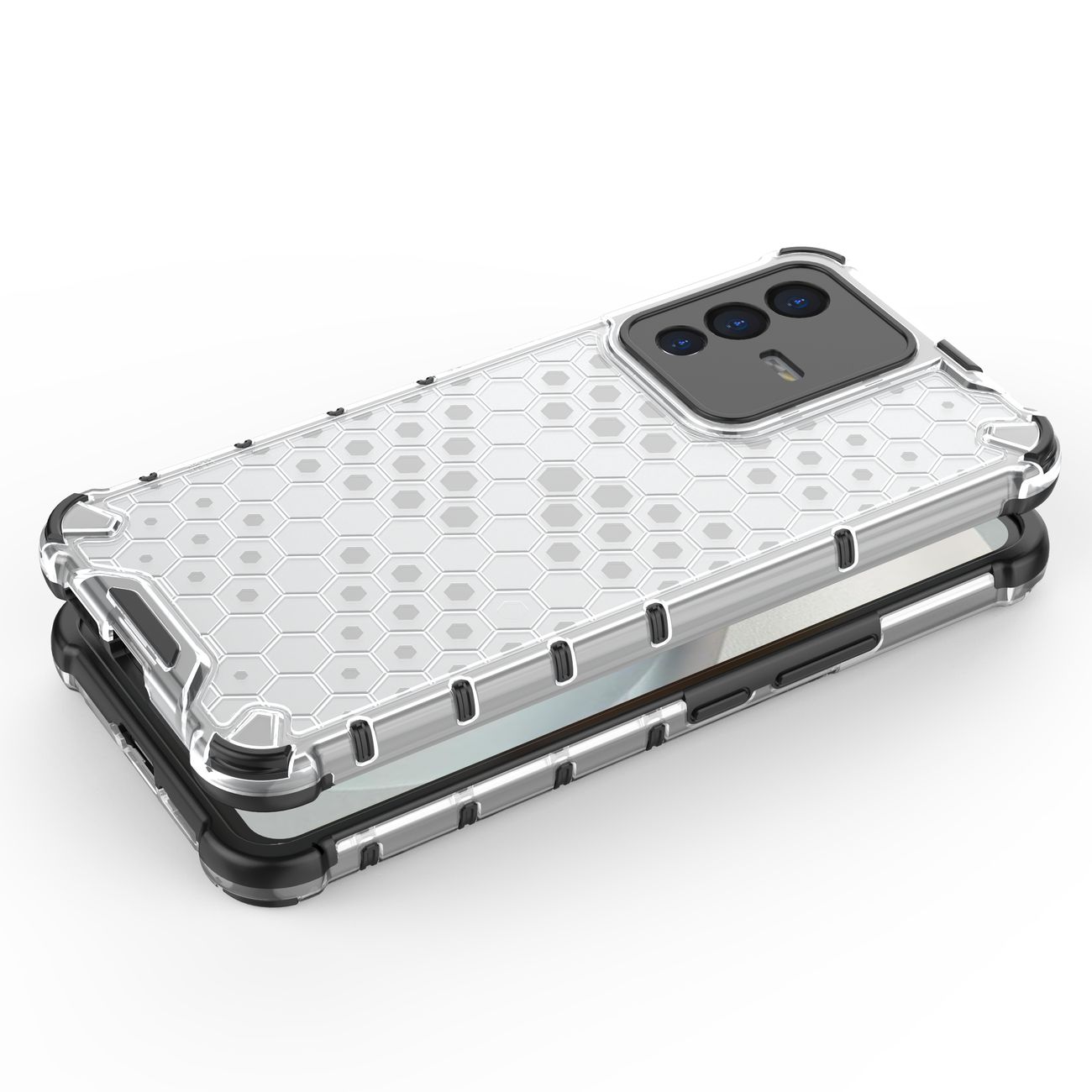 Honeycomb kotelo panssaroitu kansi geelirunko Vivo V23 5G musta