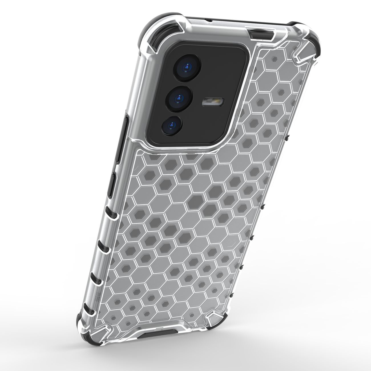 Honeycomb kotelo panssaroitu kansi geelirunko Vivo V23 5G musta