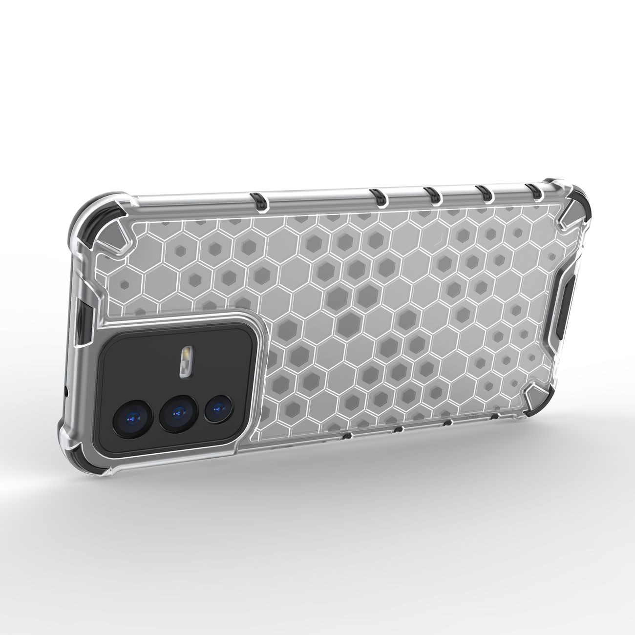 Honeycomb kotelo panssaroitu kansi geelirunko Vivo V23 5G musta