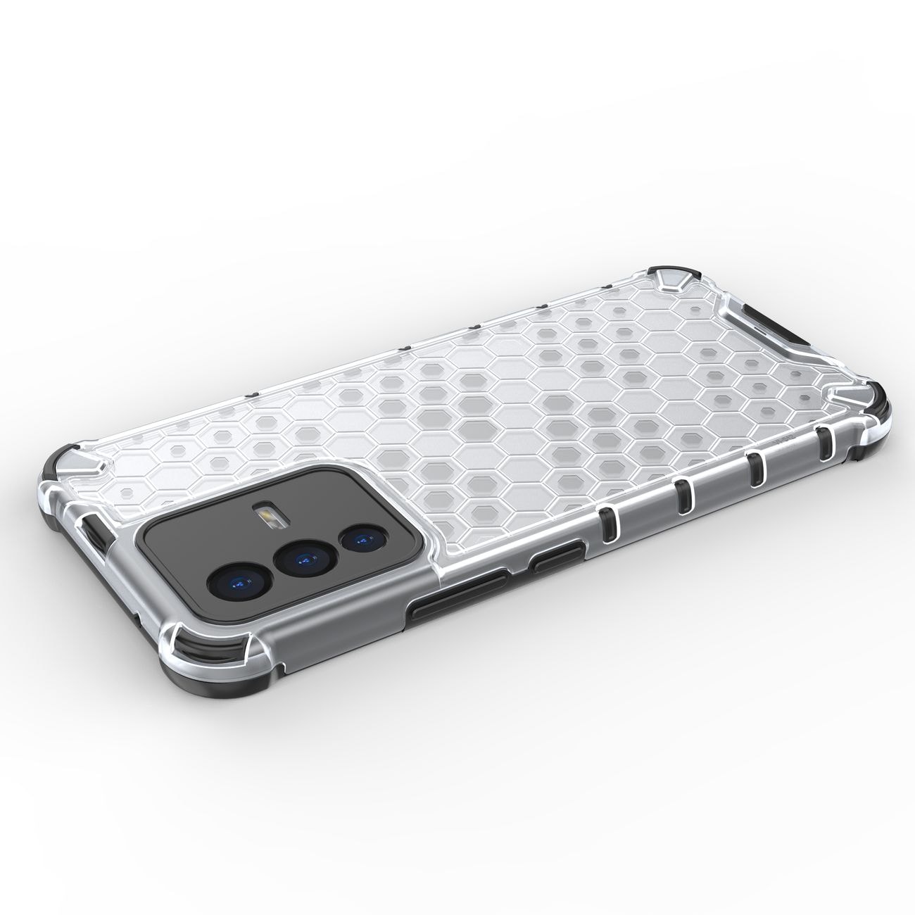 Honeycomb kotelo panssaroitu kansi geelirunko Vivo V23 5G musta