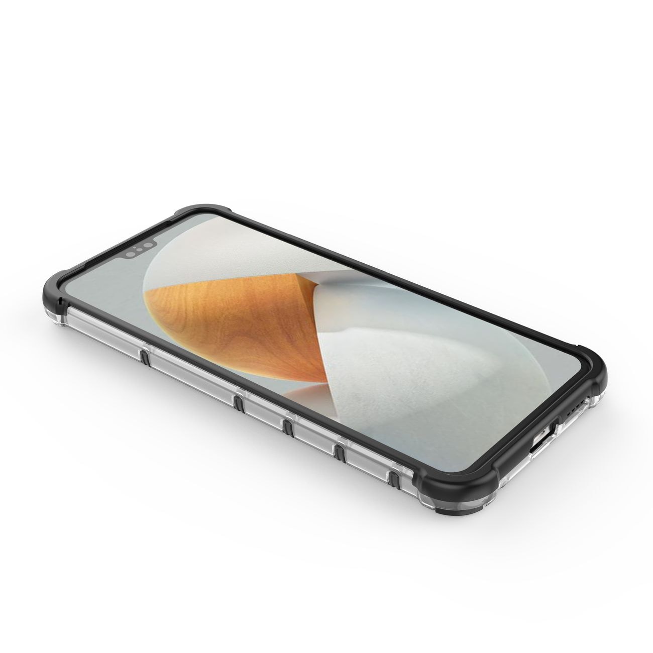 Honeycomb kotelo panssaroitu kansi geelirunko Vivo V23 5G läpinäkyvää