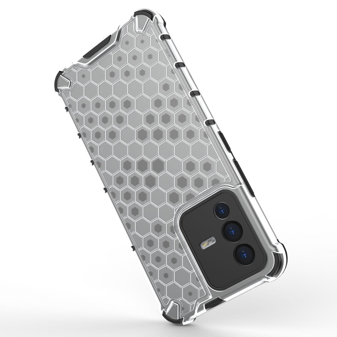 Honeycomb kotelo panssaroitu kansi geelirunko Vivo V23 5G läpinäkyvää