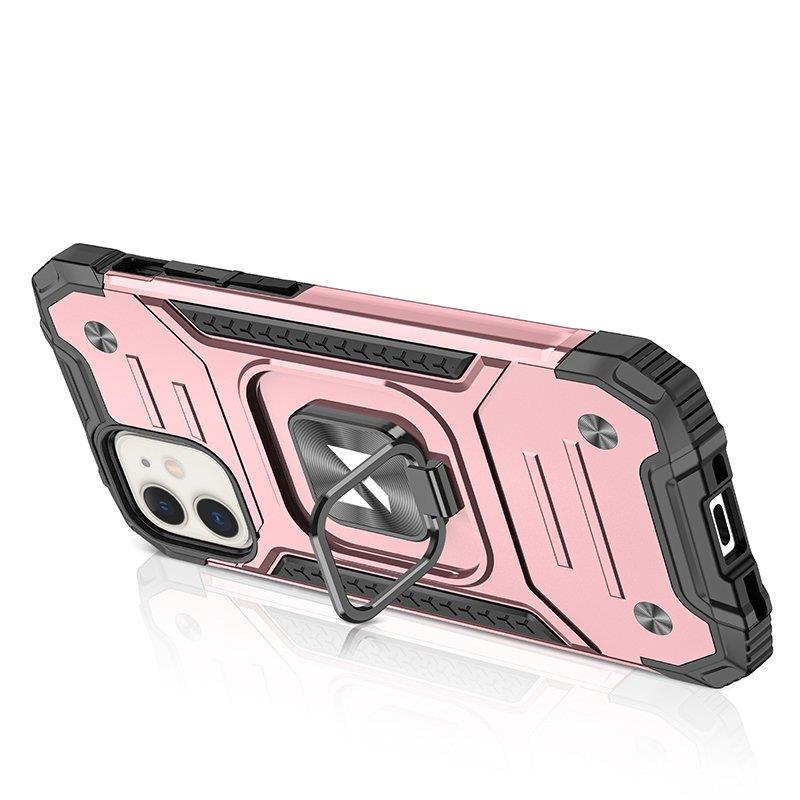 Wozinsky Ring Armor iPhone 14 kotelo panssaroitu kansi magneettinen haltija rengas kultainen