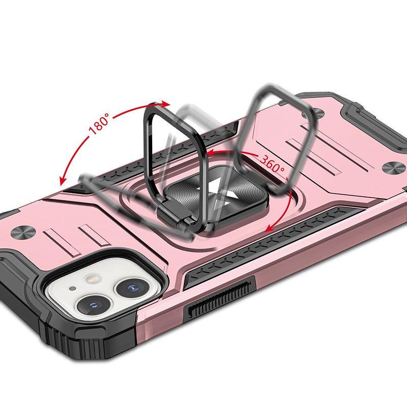 Wozinsky Ring Armor iPhone 14 Plus panssaroitu kotelo magneettinen pidike rengas kultainen