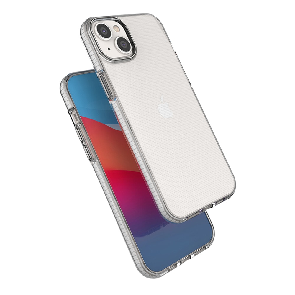 Spring Case tapauksessa iPhone 14 Plus silikoni tapauksessa kehys vaaleanpunainen vaaleanpunainen