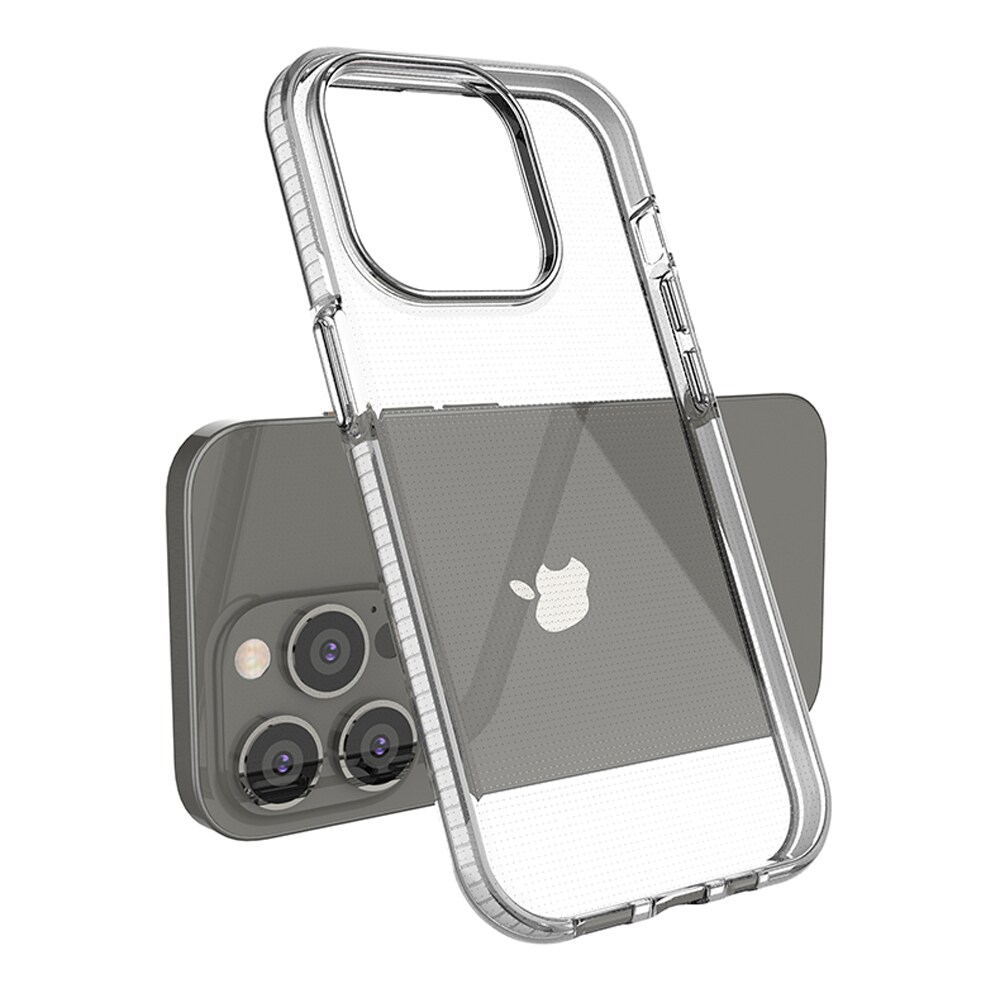Spring Case tapauksessa iPhone 14 Pro silikoni tapauksessa kehys vaaleansininen vaaleansininen