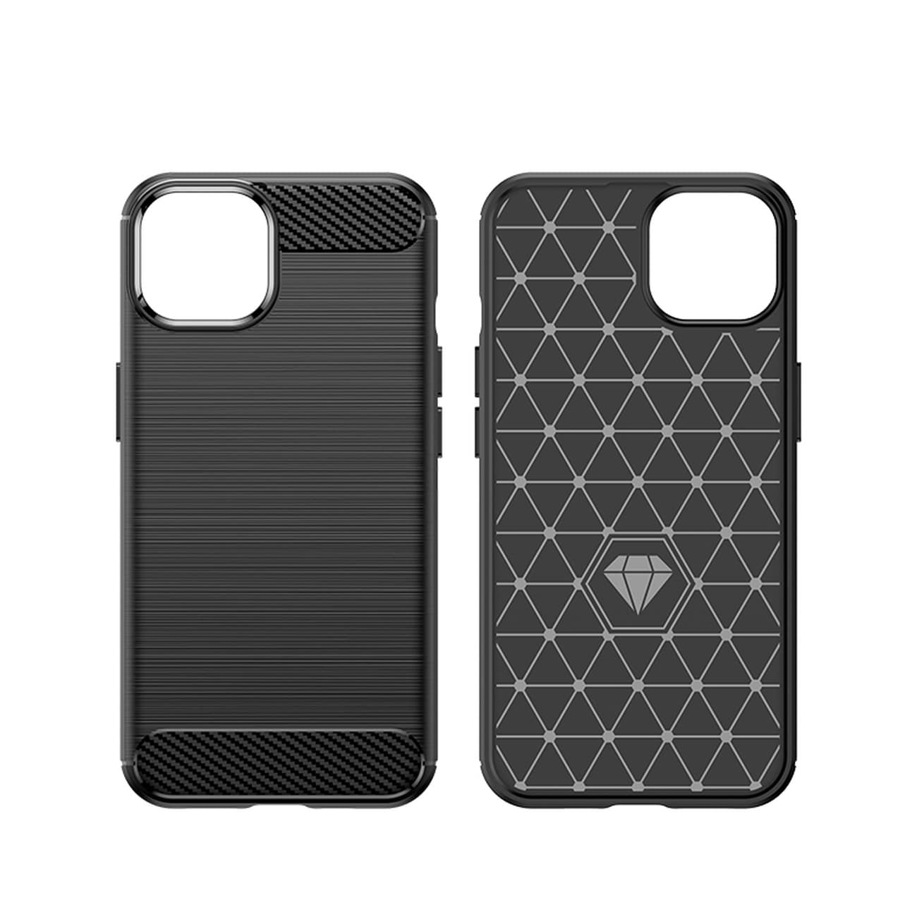 Carbon Kotelo iPhone 14 Plus joustava geeli takakuori sininen