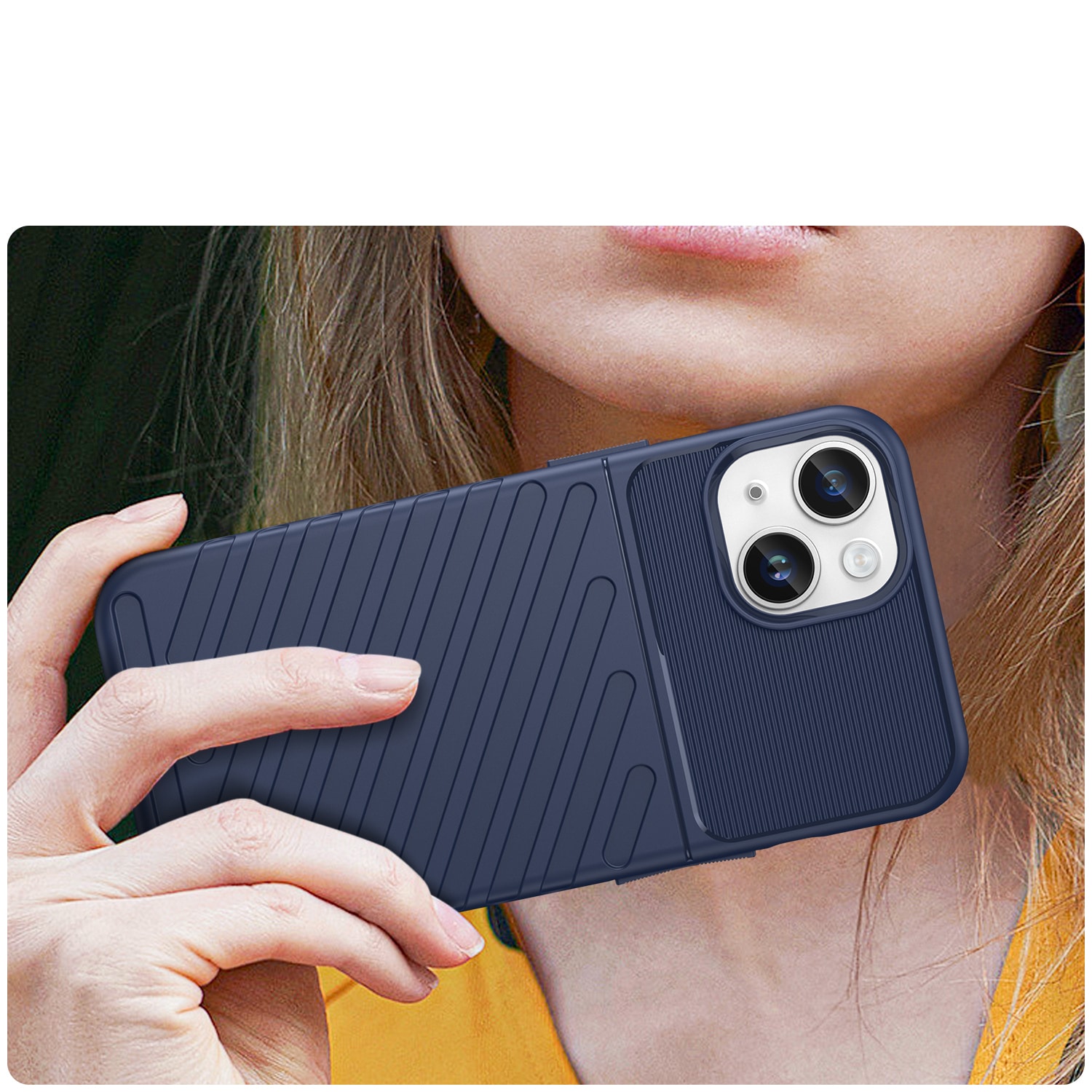 Thunder Case iPhone 14 sininen panssaroitu laukku
