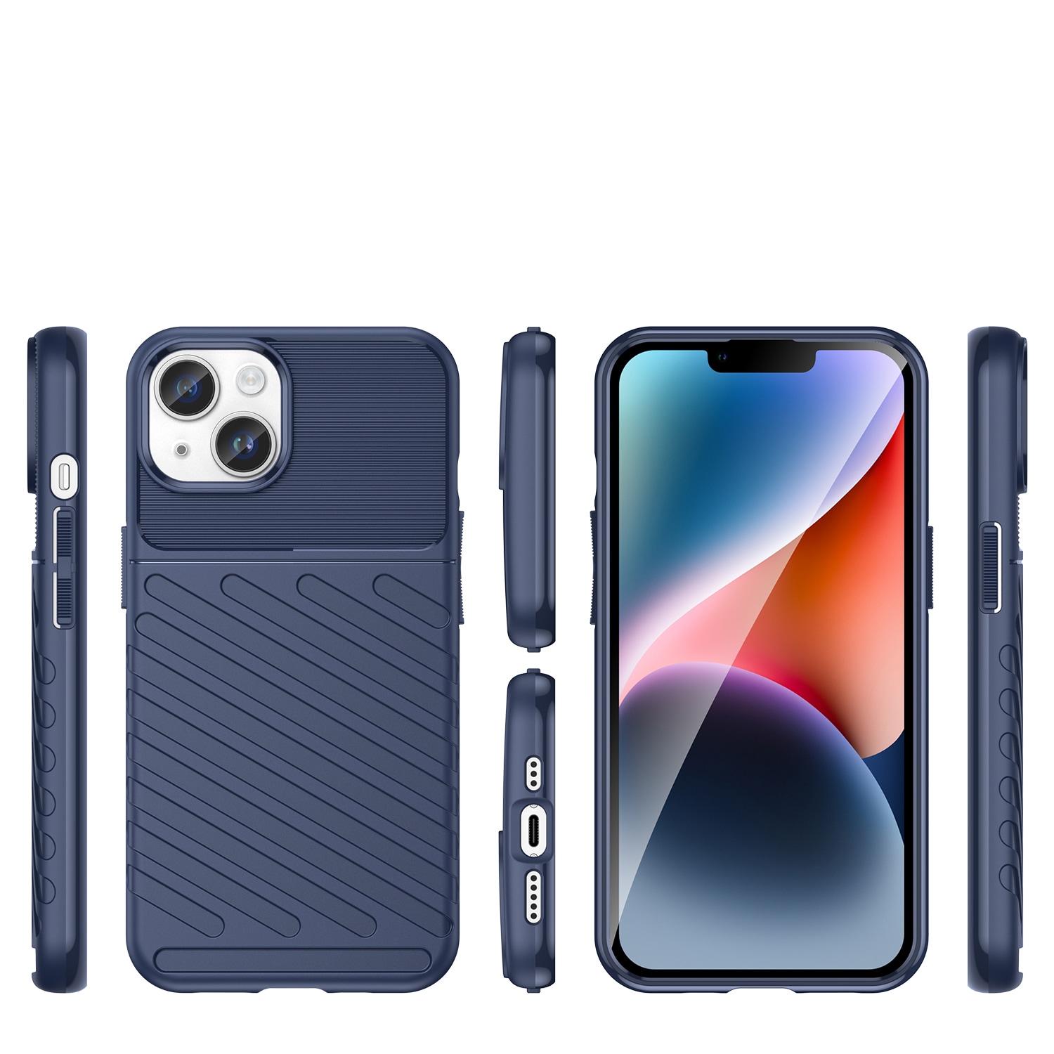 Thunder Case iPhone 14 Plus sininen panssaroitu kotelo