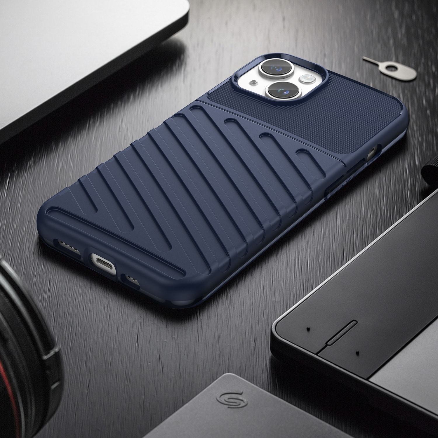 Thunder Case iPhone 14 Plus sininen panssaroitu kotelo