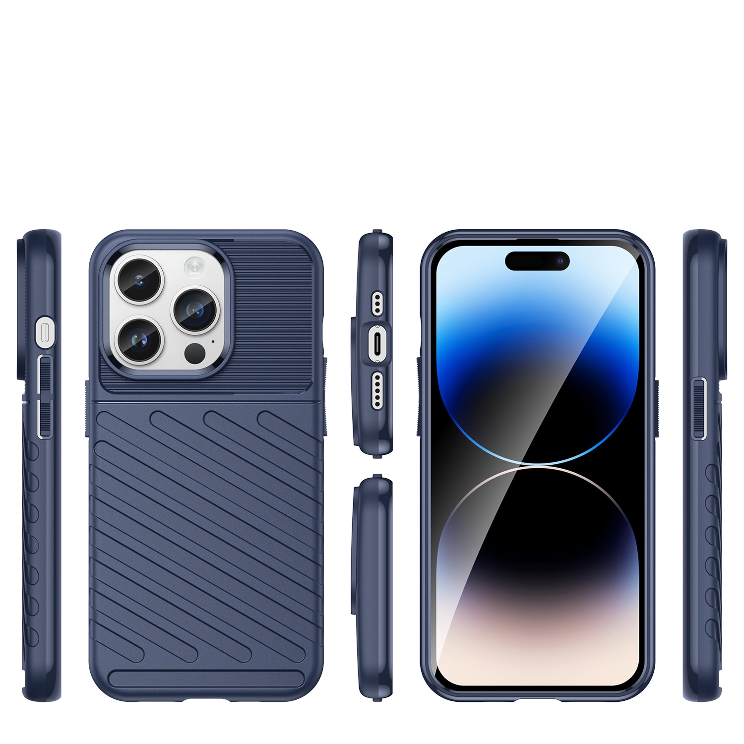 Thunder Case iPhone 14 Pro sininen panssaroitu kotelo