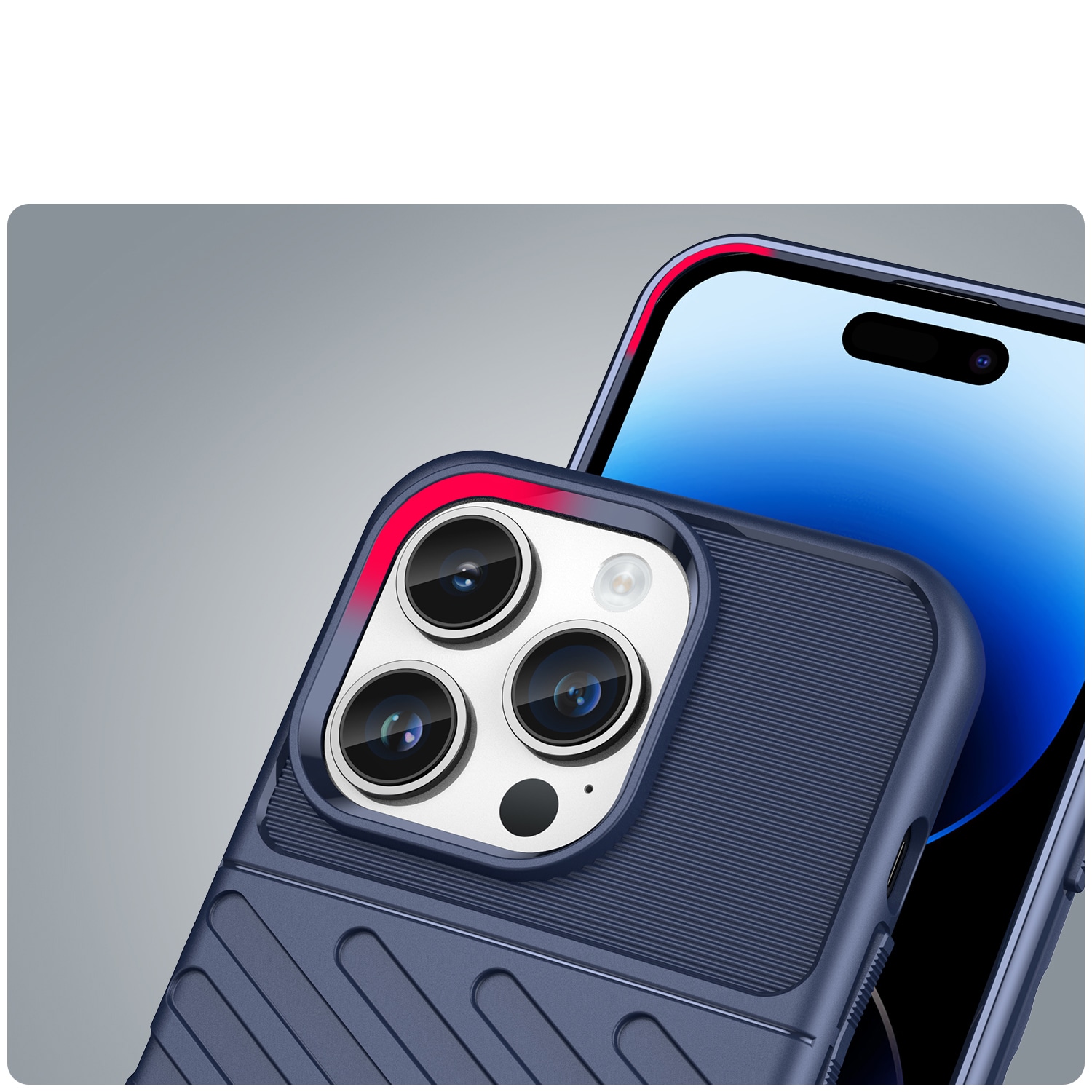 Thunder Case iPhone 14 Pro sininen panssaroitu kotelo