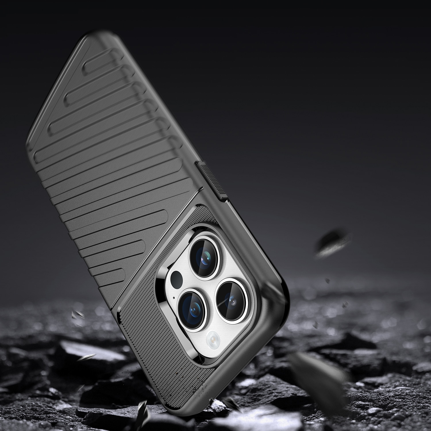 Thunder Case iPhone 14 Pro Max panssaroitu kotelo musta