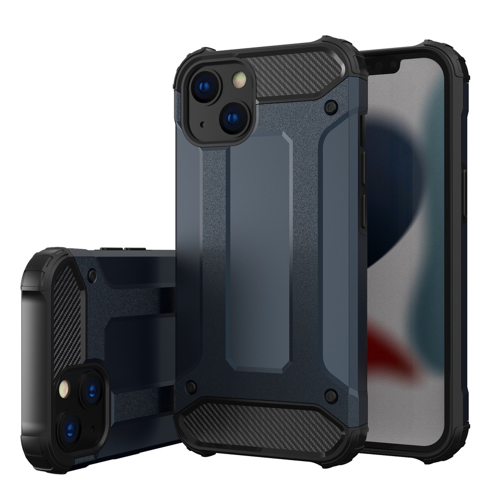 Hybrid Armor tapauksessa iPhone 14 panssaroitu hybridi kansi sininen