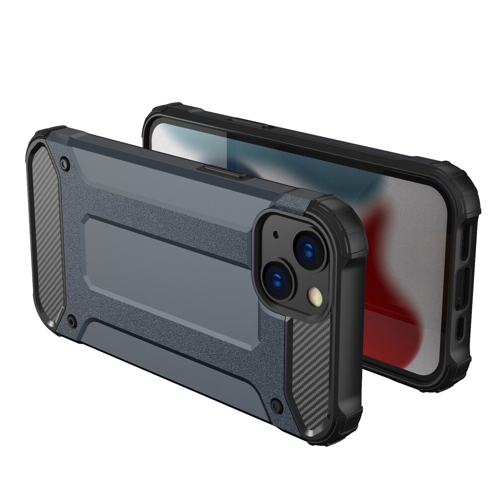 Hybrid Armor tapauksessa iPhone 14 Plus panssaroitu hybridi kansi sininen