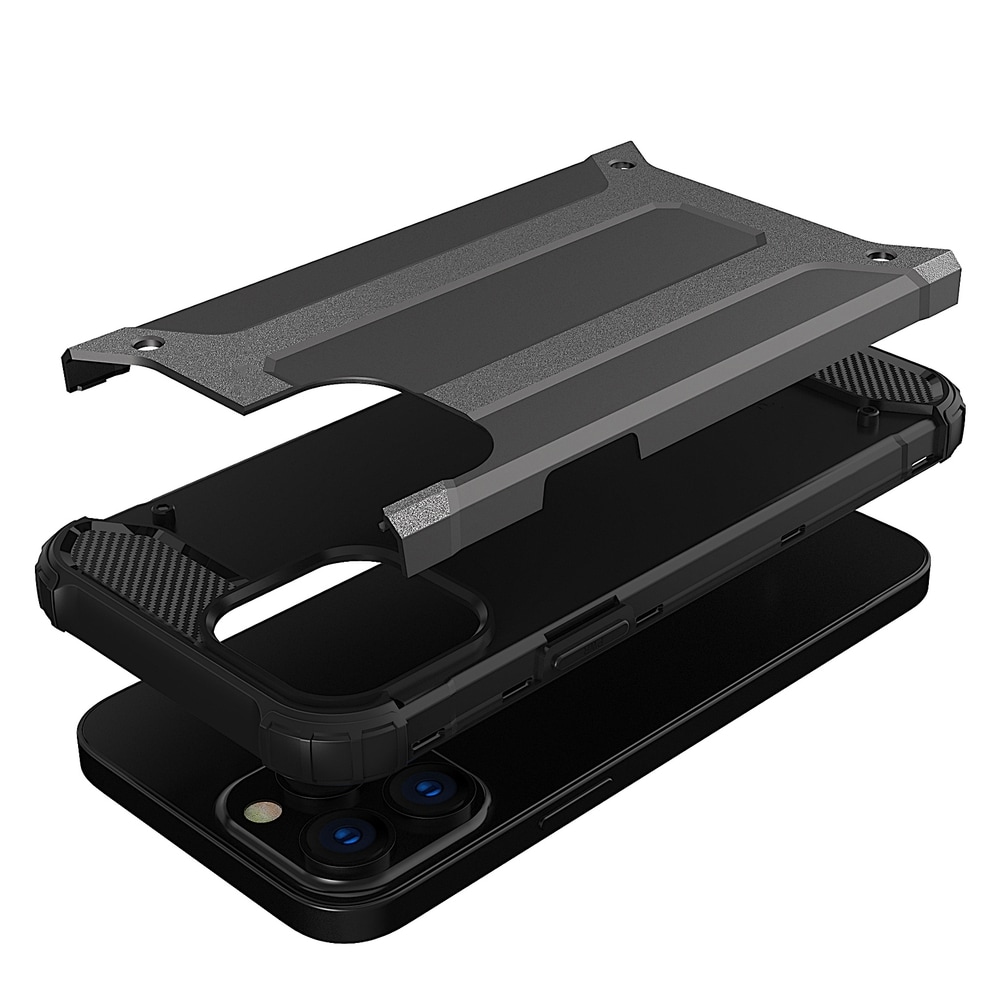 Hybrid Armor tapauksessa iPhone 14 Pro panssaroitu hybridi kansi sininen