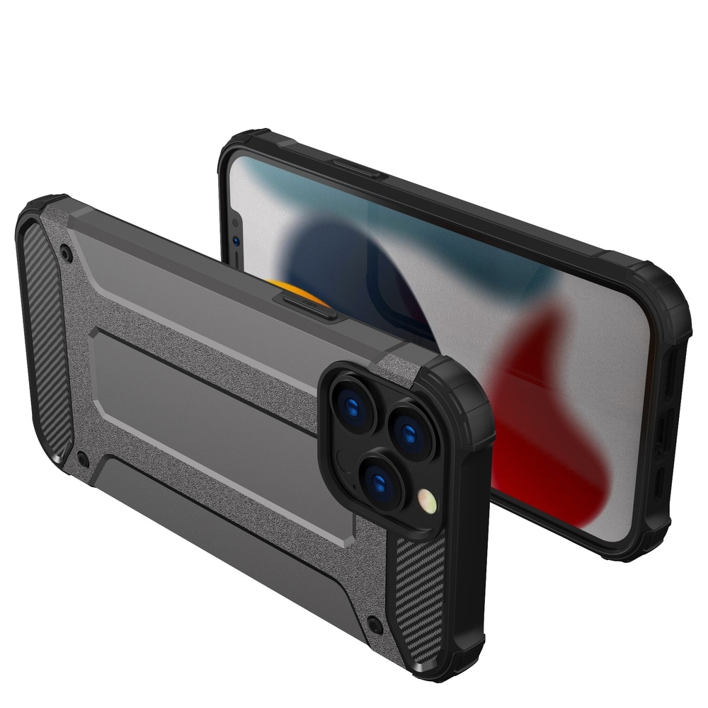 Hybrid Armor tapauksessa iPhone 14 Pro Max panssaroitu hybridi kansi sininen
