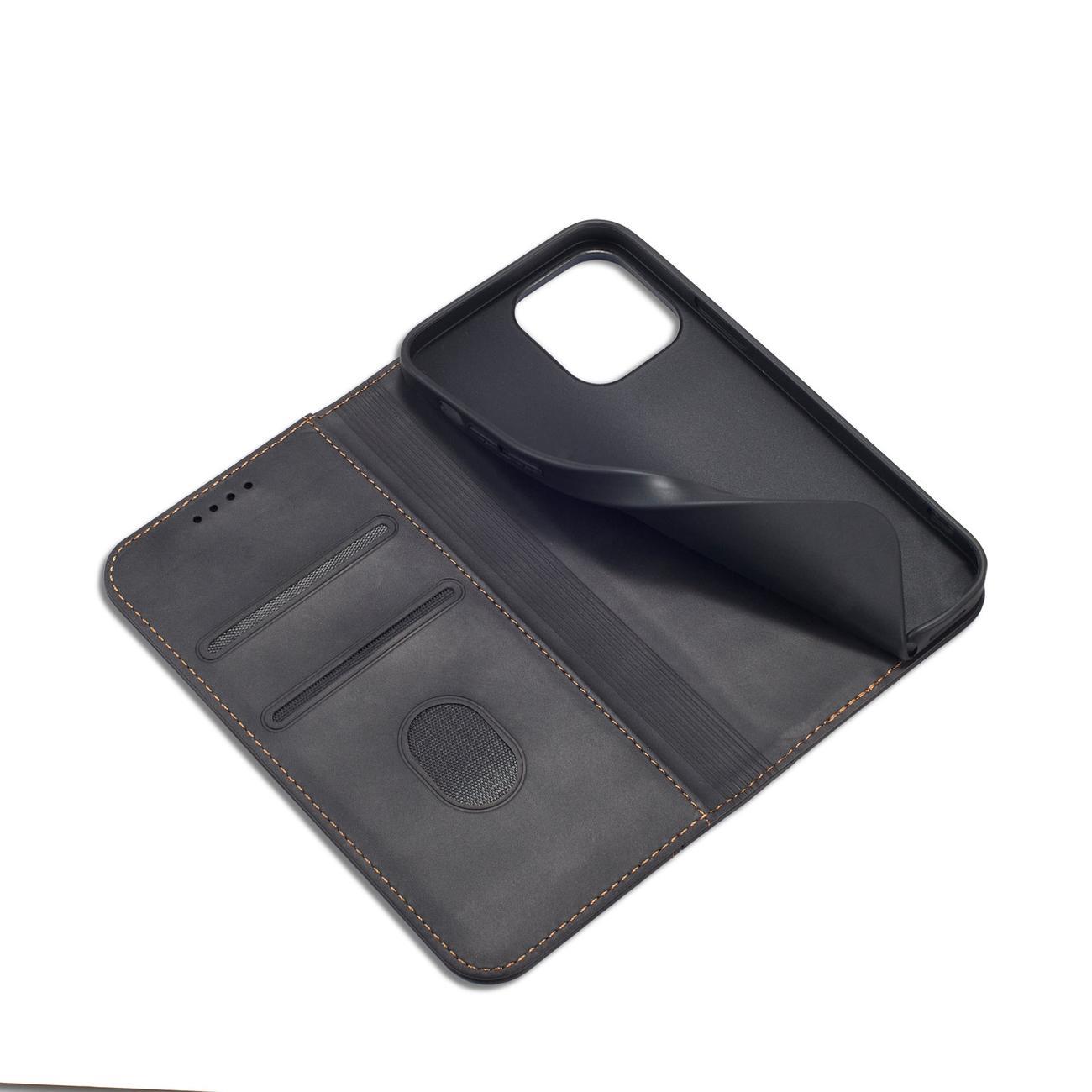 Magnet Fancy Case tapauksessa iPhone 14 Pro flip kansi lompakko jalusta musta