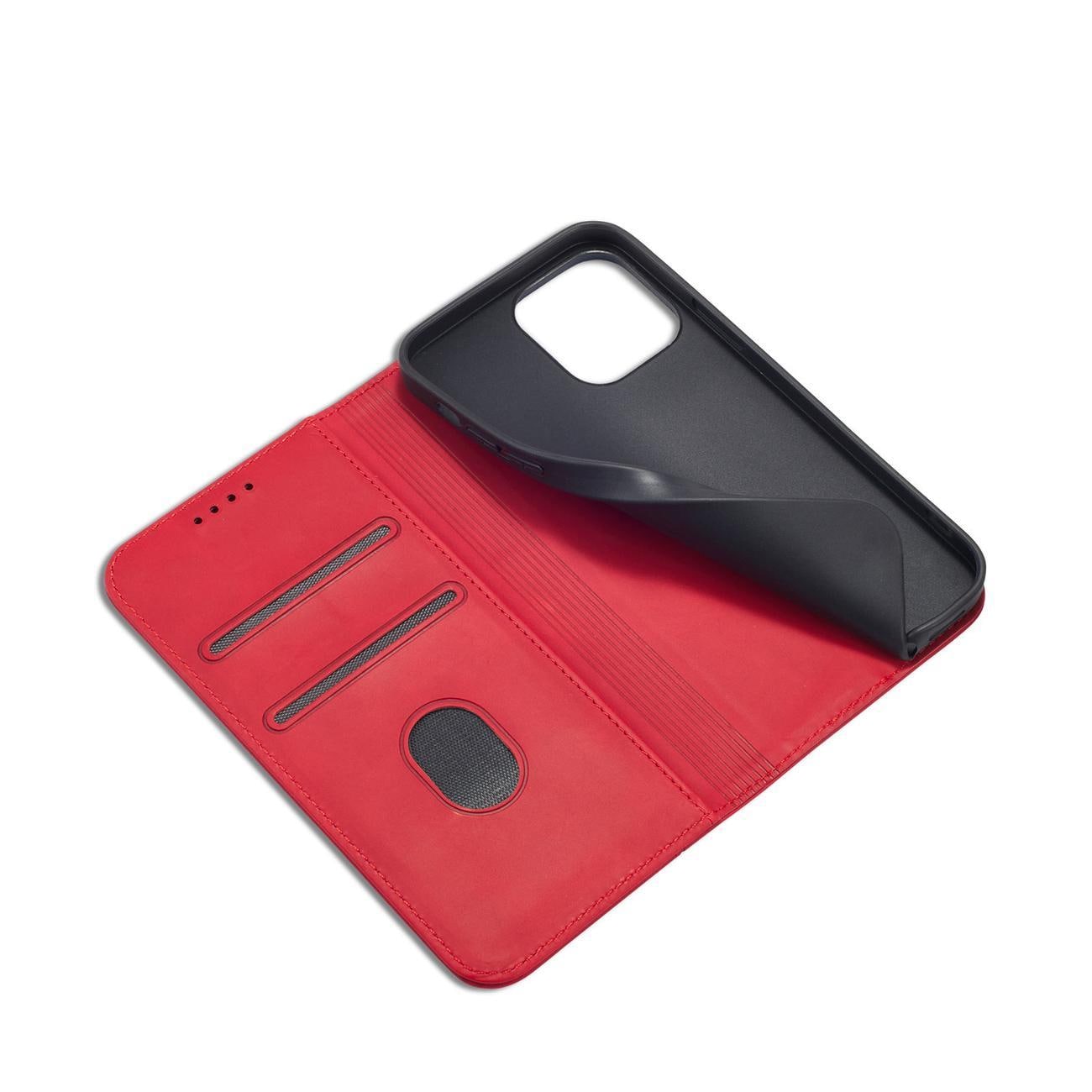 Magnet Fancy Case tapauksessa iPhone 14 Pro flip kansi lompakko jalusta punainen